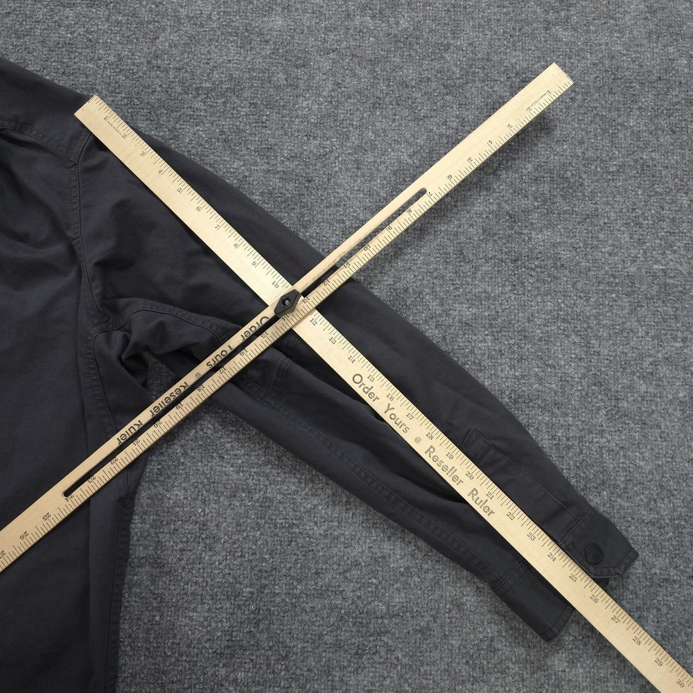 Men's Black Button-Up Shirt - Picture 10 of 11